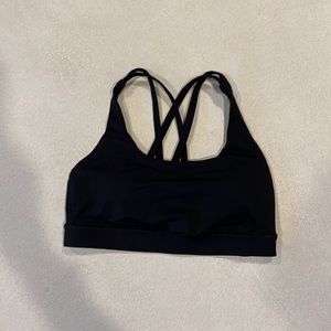 Lululemon black sports bra, size 6